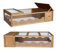 Tortoise Small Pet Wooden House Bunny Rabbit Hide Shelter 57" 21687