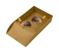 Tortoise Soaking Tray Reptile Basking Dish with Ramp