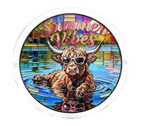 Tortoise Stained Glass Suncatcher - Handmade Window Decoration for Indoor and Outdoor Use - Light Catcher as Decoration for Garden, Window, Christmas, Party - Hanging Animals Figure