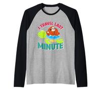 Tortoise TRAVEL LAST MINUTE Funny Tortoise Lovers Raglan Baseball Tee