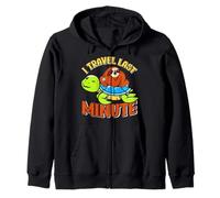 Tortoise TRAVEL LAST MINUTE Funny Tortoise Lovers Zip Hoodie