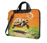 Tortoise Turtle Jumping Laptop Bag Shockproof Computer Carrying Case with Shoulder Strap Messenger Shoulder Bag Briefcase 13 inch