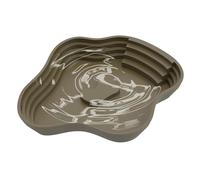 Tortoise Water Bowl Reptile Food Water Bowl With Ramp, Terrarium Bowls Turtle Feeding Dishes Terrarium Accessories For Turtles, Salamanders, Bearded Dragons, Lizards, And Frogs 24.5 X 21.8 X 4 Cm