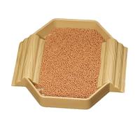 Tortoise Water Dish - PP Resin Standard Size 2 in 1 Design | Reptile Bathing Feeding Bowl, Stain Resistant Turtle Water Tub for Snake Gecko Tortoise Tank Terrarium Use | Reptile Care