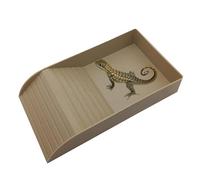 Tortoise Water Dish - Turtle Water Dish with Ramp and Basking | Pet Turtle Habitat Amphibians Habitat for Turtles Lizards