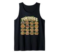 Tortoises of The World Kawaii Reptile Species Tank Top