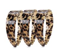 Tortoiseshell Chunky Headband with Teeth Wide Acetate Headband Comfortable Hair Accessories for Daily, Office, Party(A,3PCS)