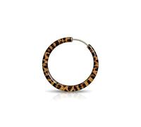 Tortoiseshell Hoop Earrings with 925 Sterling Silver Posts - Flat Back Earrings for Sensitive Ears, Hypoallergenic and Nickel Free, Ideal for Daily Wear or as Birthday Gifts for Her, Jewelry Gift Box