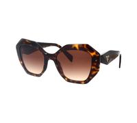 Prada PR 16WS 2AU6S1 Woman Sunglasses Acetate Turtle Brown Geometric Normal Shaded