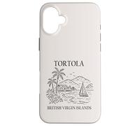 Tortola British Virgin Islands Minimalist Travel Souvenir Case for iPhone 16 Plus