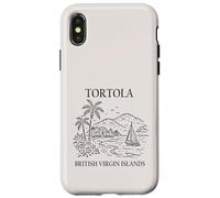 Tortola British Virgin Islands Minimalist Travel Souvenir Case for iPhone X/XS