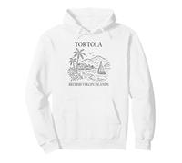 Tortola British Virgin Islands Minimalist Travel Souvenir Pullover Hoodie