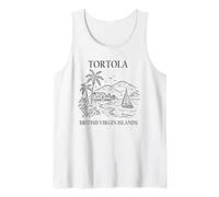 Tortola British Virgin Islands Minimalist Travel Souvenir Tank Top