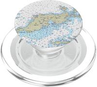 Tortola Island Map (1993) PopSockets PopGrip for MagSafe