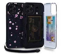 TORU CX PRO for iPhone 11 Pro Case Wallet | Protective Shockproof Heavy Duty Cover with Hidden Card Holder & Card Slot |Wrist Strap, Lightning Adapter Mirror Included - Flowers