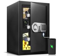 ToruKeep 70L Fireproof Safe Box with Fire poof Document Bag - Type-C Powered Digital Keypad, Electronic Combination Lock for Cash Jewelry, Steel Security Box for Home Office Hotel (35x31x50cm)