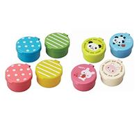 Torune Condiment Mayo Containers Two Set for Bento Lunch Box Mini Animal Friends and Dot Border Total 8 Cups