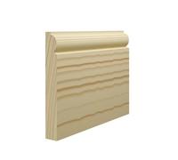 Torus Type 1 Pine Skirting Board 94mm x 21mm x 4200mm, White Primed (Pack of 3)