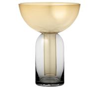 TORUS Vase H19 Black/ Amber
