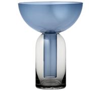 TORUS Vase H19 Black/ Navy