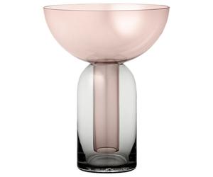 TORUS Vase H19 Black/ Rose