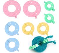 Torveen 8-Pcs Pom Maker Set - DIY Craft Kit for Yarn Pom Poms - Multi-Size Pom Pom Maker Tools for Knitting, Crochet, and Decorations - Easy-to-Use Craft Accessories
