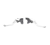 Torvex Brake Clutch Levers, 1 Pair Short Adjustable Aluminum Brake Handle Set Compatible with Classic Reborn 350 (Silver)