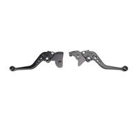 Torvex Brake Clutch Levers, 1 Pair Short Adjustable Aluminum Brake Handle Set Compatible with Classic Reborn 350 (Black)