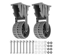 Torvex Dinghy Wheels, 2pcs Nylon Inflatable Boat Launching Wheel Set Easy Mount Transom Dolly Wheels for Raft Small Kayak