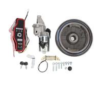 Torvex Electric Start Kit, Starter Motor Flywheel E Start Conversion Compatible with Honda GX340 GX390 11HP 13HP Engines, Key Switch Box