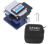 Torvex Fiber Cleaver Kit, FTTH Optical Cable Cutter and Splicing Tool Set for Hot Melt and Cold Splice