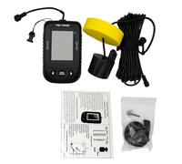 Torvex Fish Finder, Handheld Sonar Fish Detector with LCD Display, Portable Depth Finder for Boat, Kayak, and Night Fishing, 100M Max Depth, Black