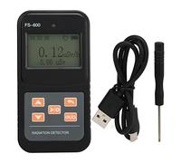 Torvex Geiger Counter, Nuclear Radiation Detector Handheld Dosimeter Radiation Monitor Meter with Digital Display for Beta Gamma X Ray (Black)