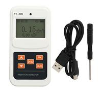 Torvex Geiger Counter, Nuclear Radiation Detector Handheld Dosimeter Radiation Monitor Meter with Digital Display for Beta Gamma X Ray (White)