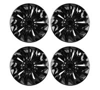 Torvex Hubcap Covers, 4PCS 14 Inch Wheel Covers Rim Covers Clip On Mounting Replacement for R14 Car Tires Auto Steel Wheels (Black)