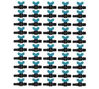Torvex Irrigation Gate Valves, 50PCS 25 x 3 4in Male Thread Switch Shutoff Valves Plastic Water Control for Garden Drip Hose Lines