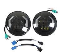 Torvex LED Headlight, 7in Round Headlamp High Low Beam DRL Driving Lamp IP67 Front Light for Universal Car Motorcycle (2Pcs)