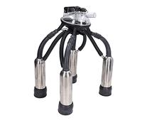 Torvex Milking Cluster, Silicone Teat Cup Set Milk Claw Assembly Stainless Steel Shells for Vacuum Pump Cow Milking Machine