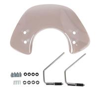 Torvex Motorcycle, Acrylic Windscreen Wind Deflector with Carbon Steel Bracket Compatible with GTS 125 250 300 Super (Smoky Grey)