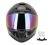 Torvex Motorcycle Helmet Liner, Helmet Padding Breath Guard Multi Layer Buffer Insert for Full Face Riding Cycling Helmets (Carbon Fiber Look Colored Lens M)