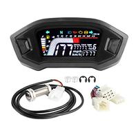 Torvex Motorcycle Instrument LCD Odometer, Digital Speed Gauge Compatible with 1 2 4 Cylinder Motorbike, Motorcycle Speedometer Display