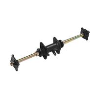 Torvex Rear Axle, 810mm 31in Live Axle Shaft Kit with Frame Fixing Bracket and 4 Bolt Hub Flanges for Go Kart ATV Drift Trike