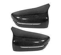 Torvex Rear View Mirror Cover, Side Mirror Trim Compatible with BMW 5 Series G30 G31 G38 LHD 2017-2021, Carbon Fiber Mirror Cap Replacement Pair