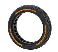 Torvex Scooter Tire, 8.5x2.0 50 75-6.1 Solid Tubeless Tyre Rubber Hollow Tire Replacement for Electric Scooter Off Road Wheel (Yellow)