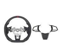Torvex Steering Wheel, Carbon Fiber Wheel Rim Racing Wheel with Button Trims Compatible with VB Impreza Legacy Levorg