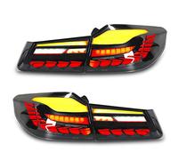 Torvex Tail Lights, LED Taillight Assemblies GTS OLED Style Dynamic Turn Signal Compatible with BMW 5 Series G30 M5 F90 2017-2020 (All Black)