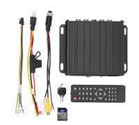 Torvex Video Splitter, 4-Channel 1080P AHD Parking Camera Switcher with 4 Inputs and 1 Output, DC 12V-24V Camera Combiner Box for RV, Bus and Truck Monitoring with 128G Memory Card