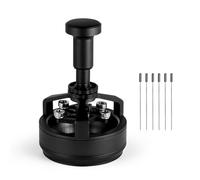 Torvex WDT Tool, 58mm Espresso Stirrer Distribution Tool with Adjustable Depth, 14x0.25mm Needles, Storage Base, 6 Spare Needles