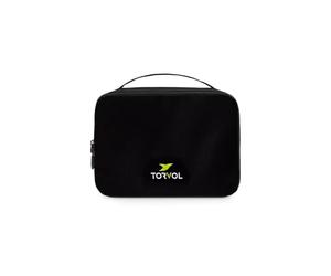 Torvol - LIPO Safe Bag, Compact LiPo Battery Bag Fireproof, Stores up to 15 LiPo Batteries, Compatible with Torvol Quad Pitstop Backpacks, Battery Storage Organizer, 11 × 26 × 20 cm, Black
