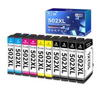 Torvon 502XL Ink Cartridges for Epson 502 Ink cartridge Multipack | Compatible with XP-5150 XP-5100 XP-5155 XP-5105 WF-2860 WF-2865 WF-2880 WF-2885(10-Pack)